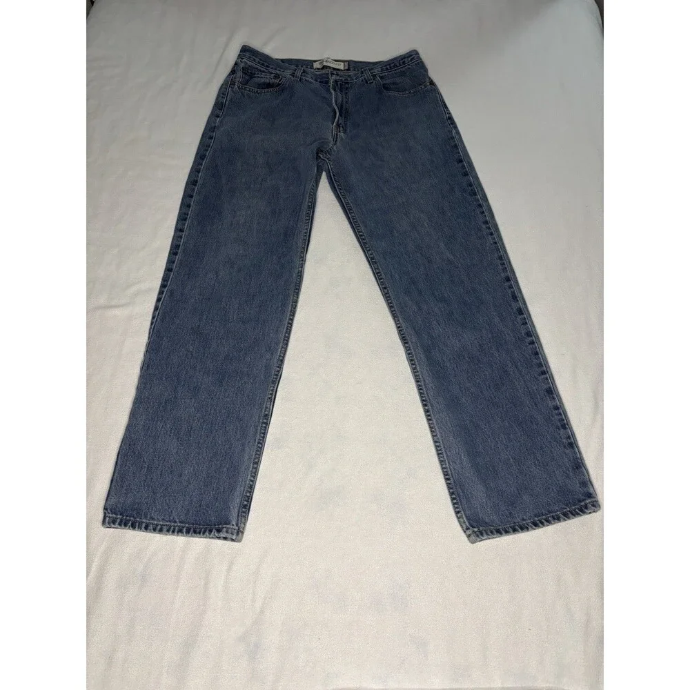 Levi's 550 Relaxed‎ Fit Jeans Mens 36x32 Blue Excellent Medium Wash Denim